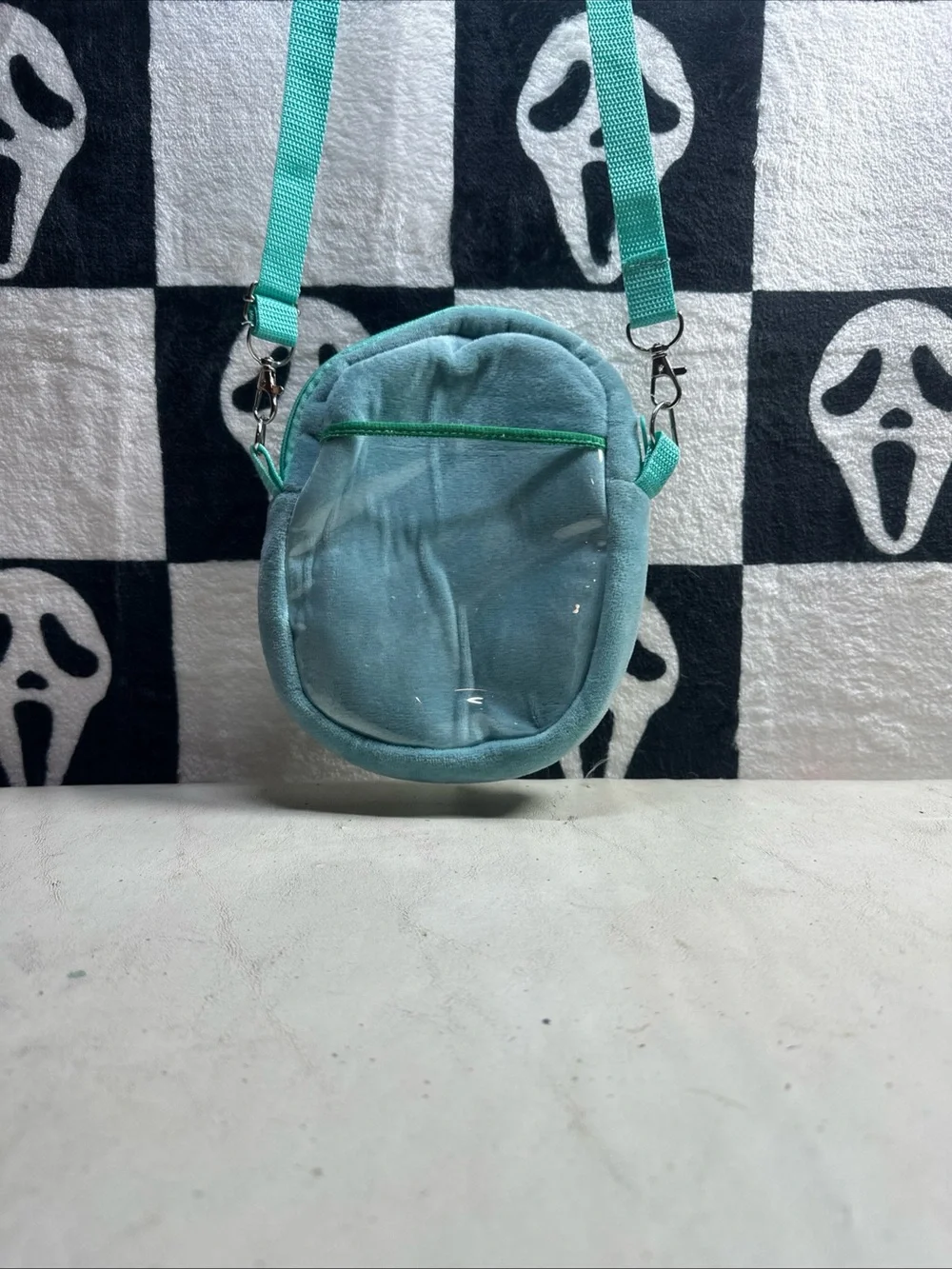 Pokémon Snorlax Crossbody Bag in Teal and Lime